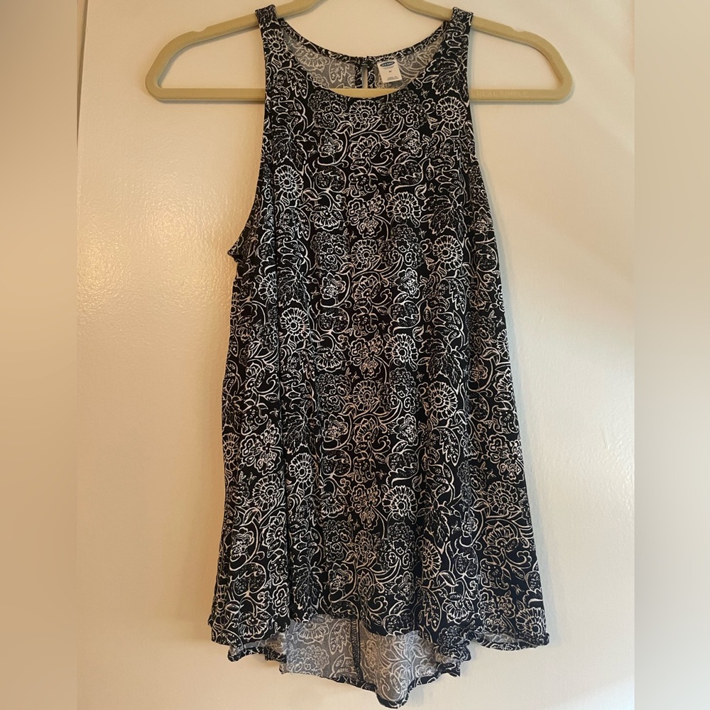 Old Navy Floral Print Swing Tank Size M